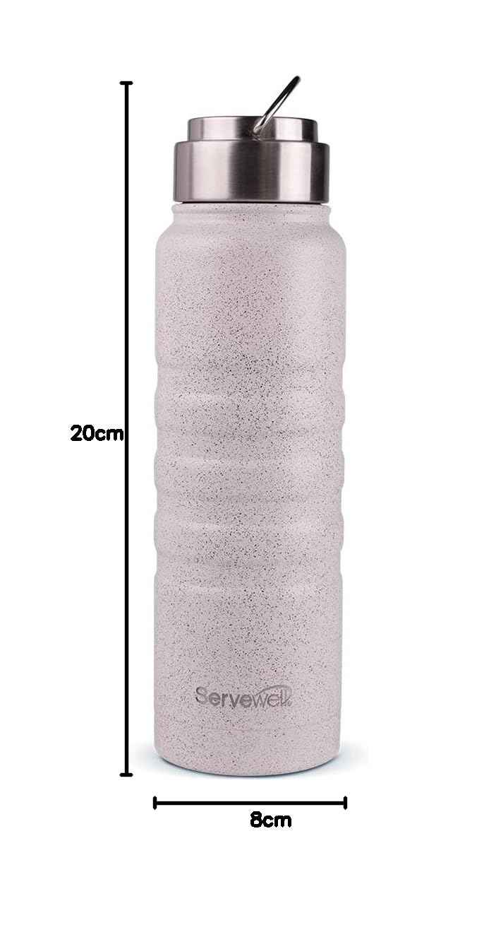 زجاجة Servewell Twister ستانلس ستيل بسعة 725 مل – تصميم سادة
