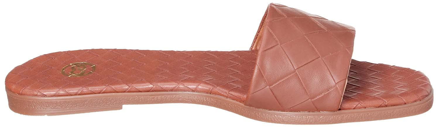 Club Aldo Square-Toe Basket-Weave Slide Slippers for Women