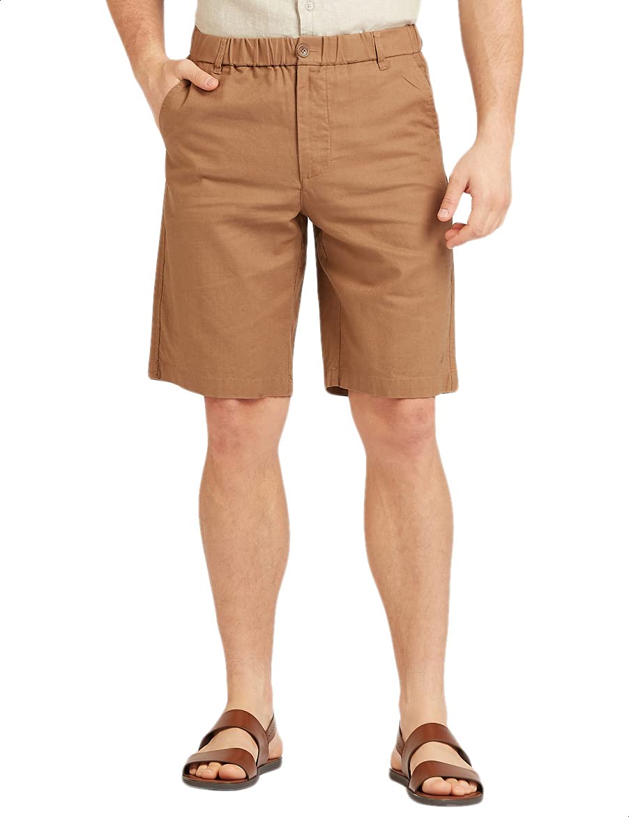 شورت رجالي من سبلاش بخصر مطاطي وتصميم سادة بارتفاع متوسط، يوفر راحة مثالية ومظهرًا عمليًا للاستخدام اليومي. – Safqqa Egypt