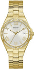 GUESS Watch for Women, Quartz Movement, Analog Display, Gold Stainless Steel Strap-GW0286L2