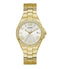 GUESS Watch for Women, Quartz Movement, Analog Display, Gold Stainless Steel Strap-GW0286L2