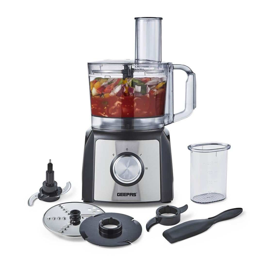 Geepas Food Processor 1200W 1.2L Stainless Steel Bowl