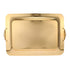 Almarjan Stainless Steel Serving Tray Gold -54.8L x 7.6W x 36.4H centimeters