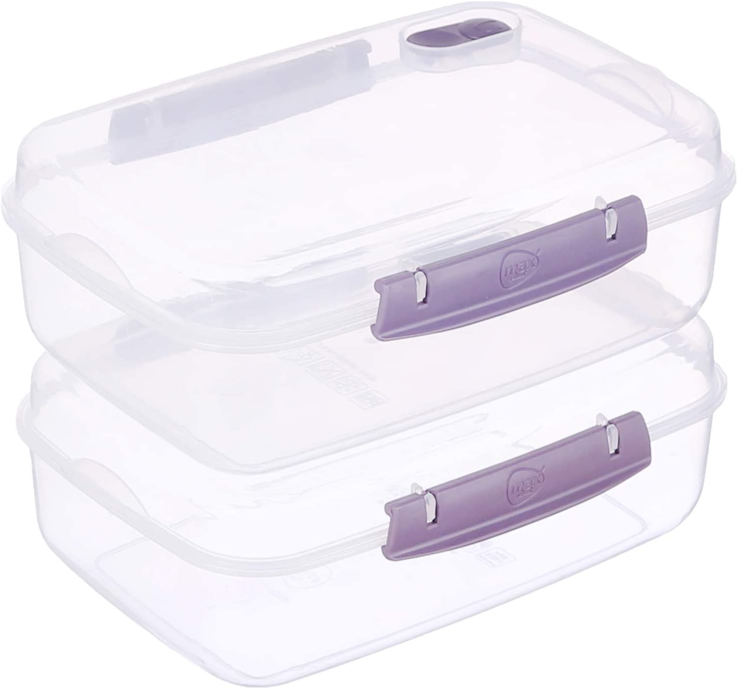 Max plast Plastic Food Container With Lid,  Multi Color