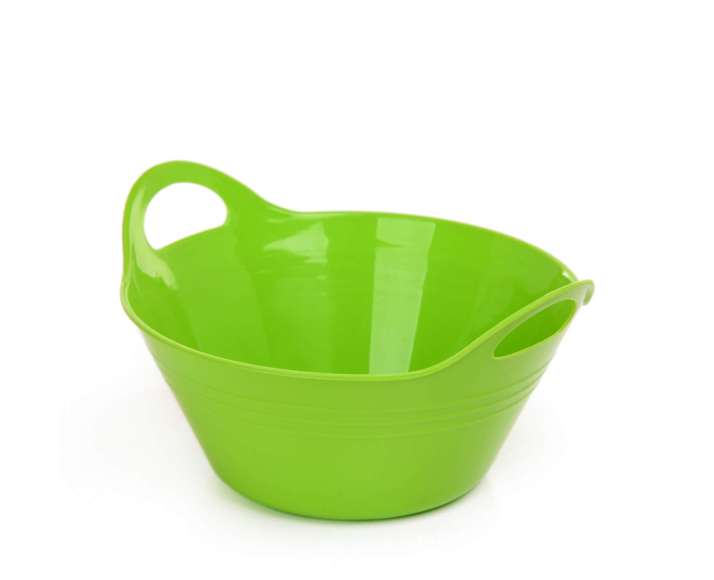 أوعية مينترا هوم البلاستيكية المزودة بمقابض (سعة 1.8 لتر – متوسطة، عبوة من 2، باللون الأخضر). هذه الأوعية العملية مثالية للخلط، التقديم أو تخزين الطعام