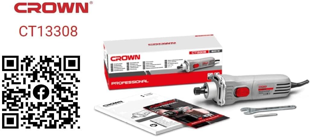صاروخ جلخ CROWN بقدرة 600 وات – هيكل بلاستيك