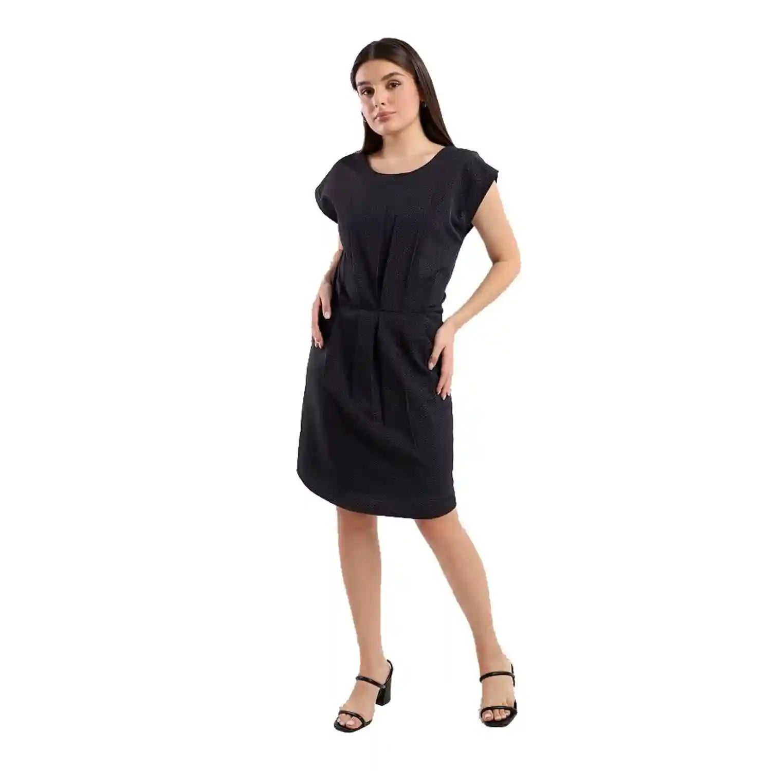 JAMILA Women sleevless plain short dress - Safqqa Egypt