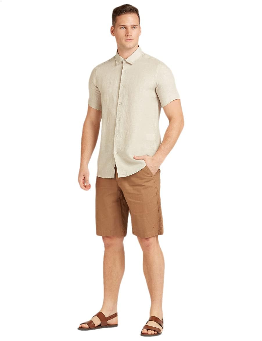 شورت رجالي من سبلاش بخصر مطاطي وتصميم سادة بارتفاع متوسط، يوفر راحة مثالية ومظهرًا عمليًا للاستخدام اليومي. – Safqqa Egypt