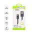 Outbox lightning to usb charging and data transferring cable for apple mobile phones, 2.4 a, 2 meters - black and white