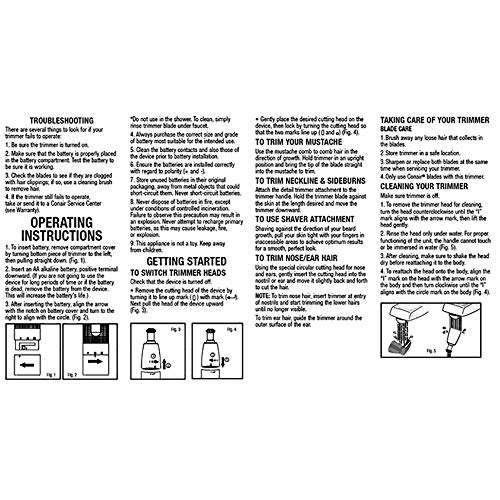 حافظ على مظهرك مرتباً وأنيقاً بسهولة مع ماكينة ConairMan للأنف. مصممة لقص شعر الأنف، الأذن والحواجب بدقة، وتتميز بشفرة بزاوية 360° الحاصلة على براءة اختراع لتوفير تجربة قص سلسة دون شد أو تشابك. 