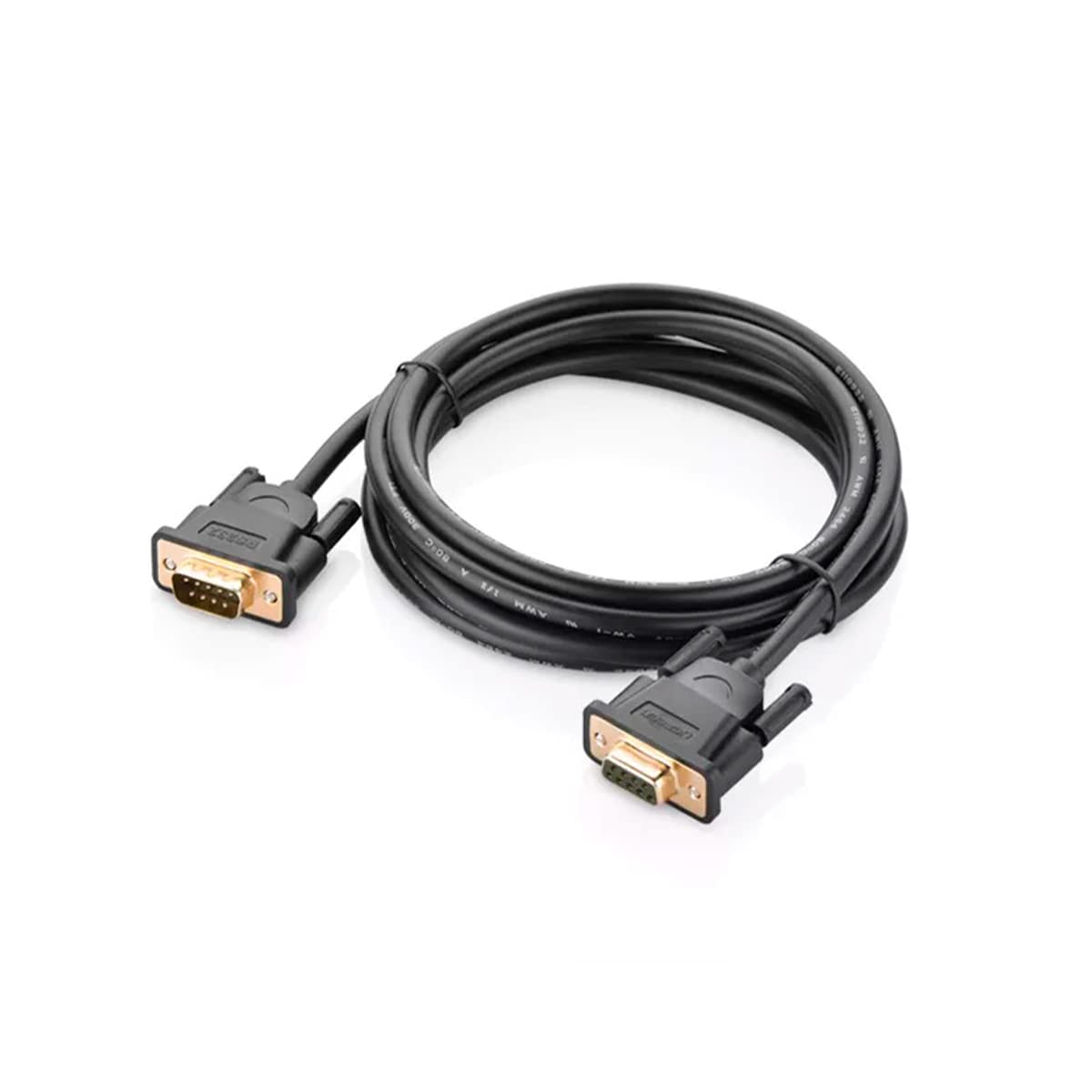 UGREEN 3m RS232 DB9 Serial Cable – Male to Female COM Port Adapter (Model 20147)