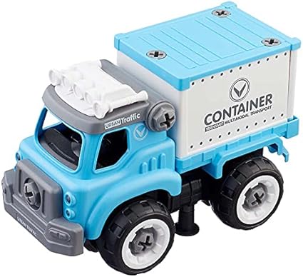 DIY Spatial Creativity City Squad Truck Building Blocks with Remote Control for Kids