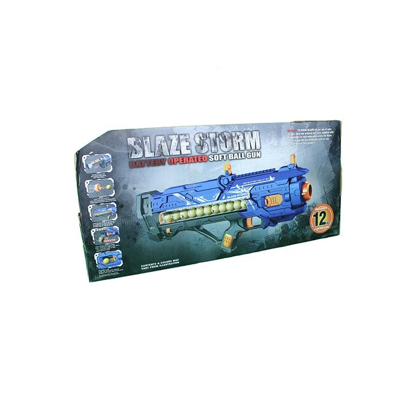 مسدس الكرات اللينة Blaze Storm اليدوي للأطفال من Zecong Toys - متعدد الألوان