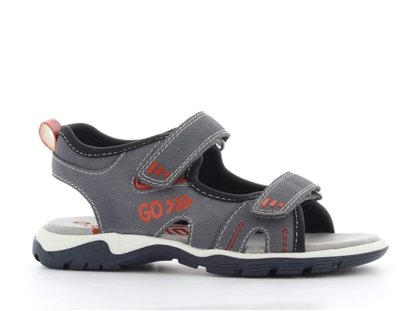 SPROX boys Letter Print Velcro Strap Open Toe Sandal for Boys Flat Sandal