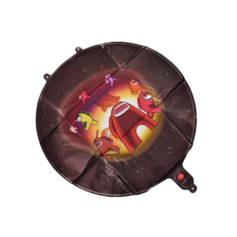 مجموعة بالونات فويل بأشكال كبيرة يمكن ملؤها بالهواء أو الهيليوم حفلات أعياد الميلاد من 5 قطع