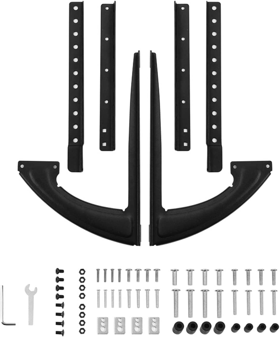 حامل تلفزيون مكتبي عالمي من ECVV – قابل لتعديل الارتفاع، مناسب لشاشات 32 إلى 75 بوصة مسطحة أو منحنية