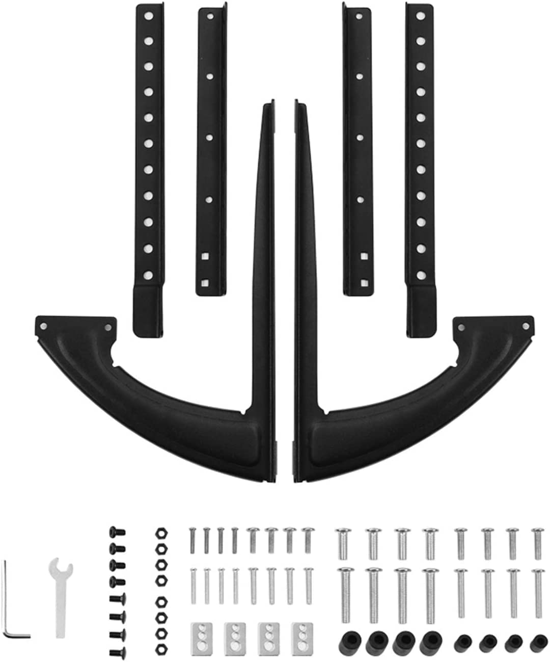 حامل تلفزيون مكتبي عالمي من ECVV – قابل لتعديل الارتفاع، مناسب لشاشات 32 إلى 75 بوصة مسطحة أو منحنية
