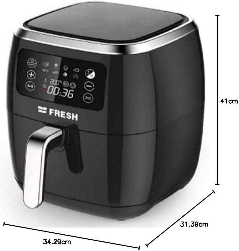 Fresh Air Fryer without Oil, 5.5 Litres, 1800 Watt - Black (Minor Scratch)