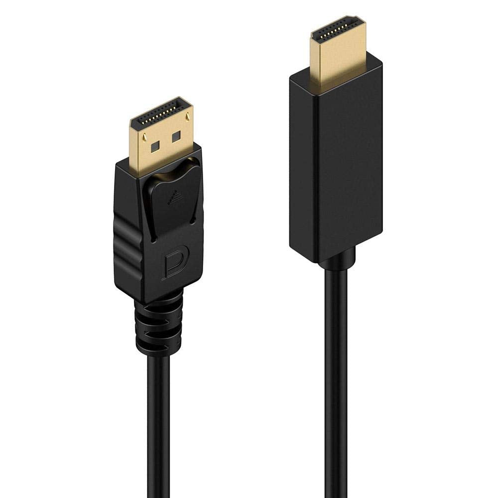 1.8m Display Port Display Port Male DP-HDMI Male Adapter Converter Cable for PC Laptop HD Projector - Safqqa Egypt