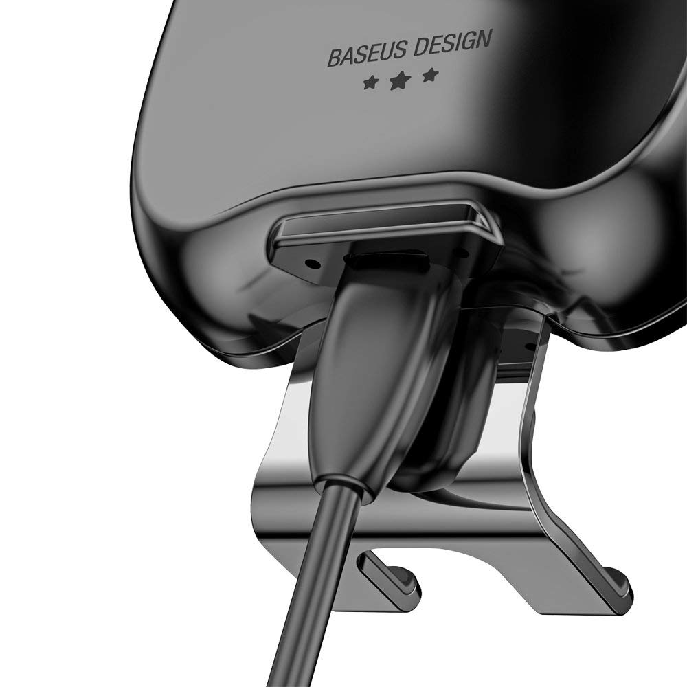 شاحن سيارة لاسلكي ذكي من بيسيوس مع حامل هاتف