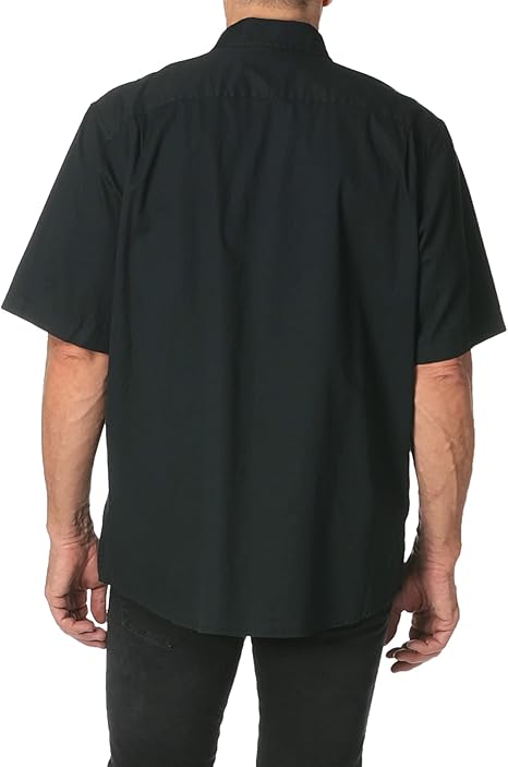 Wrangler Authentics Men Short Sleeve Woven Shirt Classic Casual Fit