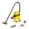 Kärcher Wet & Dry Vacuum Cleaner WD 3, blower function, power: 1000w, plastic container: 17L, suction hose: 2m, incl. cartridge filter, floor and crevice nozzle