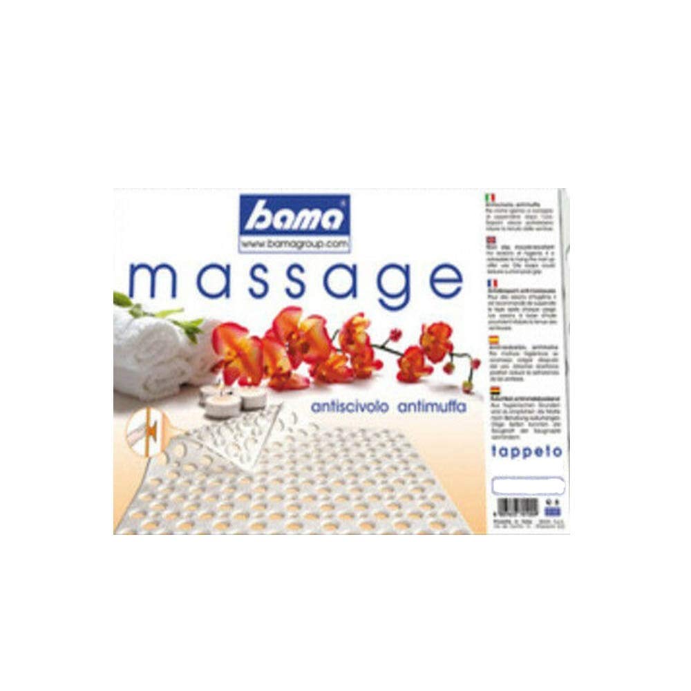 Bama Bath Mat – Coral Red, Non-Slip (Made in Italy)