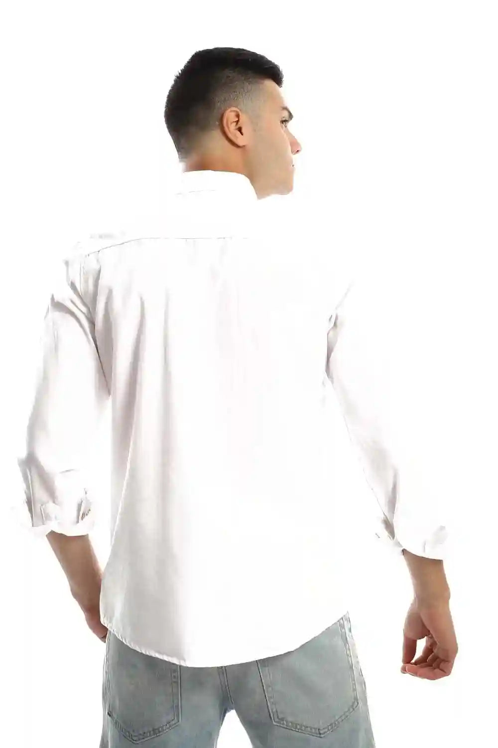 White Rabbit Full Buttoned & Sleeves Regular Fit Shirt for Men's - Safqqa Egypt