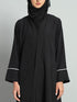 Styleville.in Women Abaya with Hijab Black Arabic Wear Elegant Modest Outfit