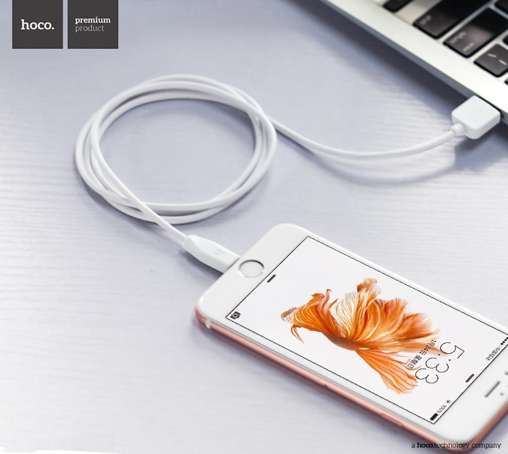 كابل شحن سريع هوكو X1 (2.4A – طول 1 متر) – يو إس بي A إلى لايتنينج