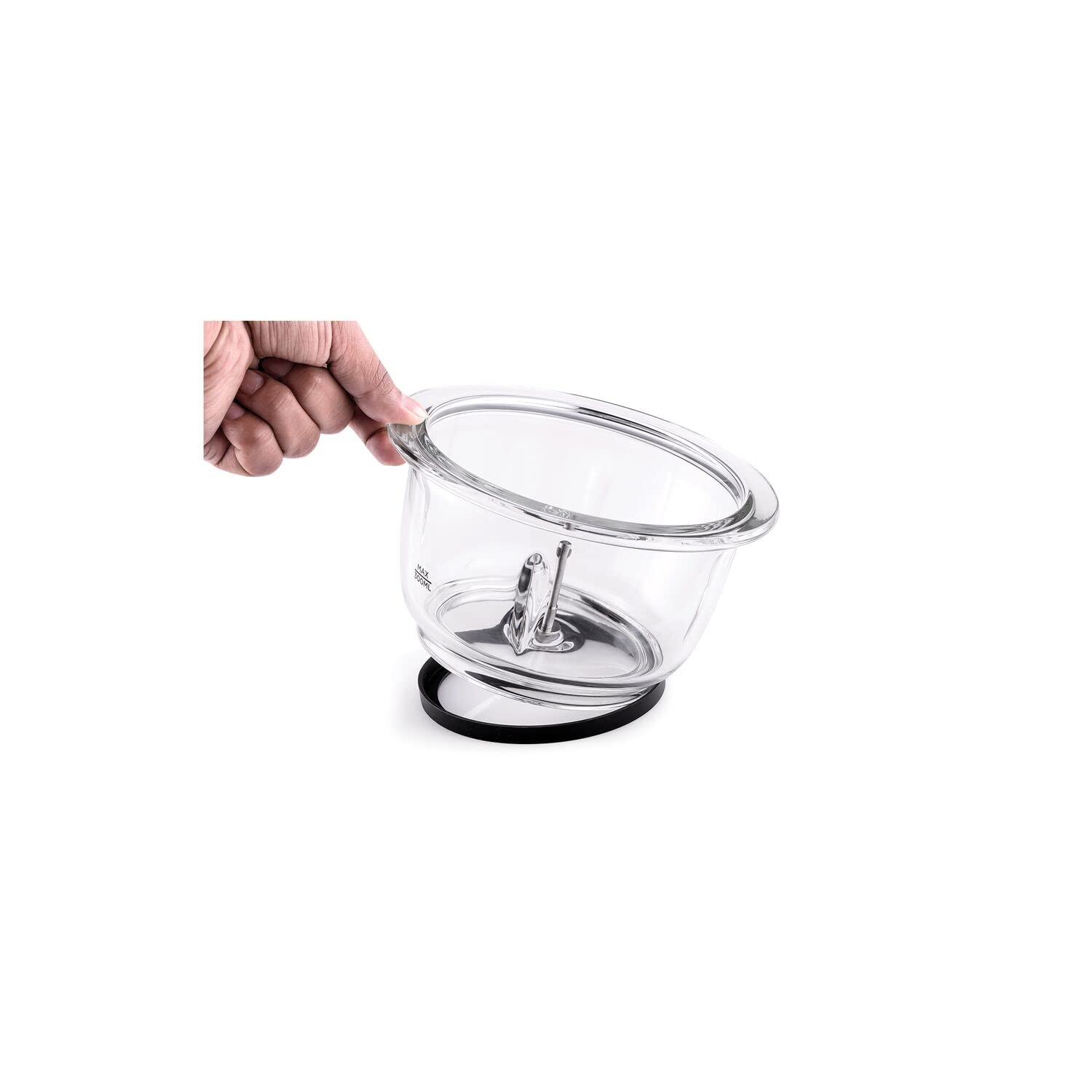 BLACK+DECKER Multi-Function Glass Chopper & Mincer, 400W, XXL 1.2L Bowl, 4-Blade System, Pulse Speed for Precision, Ice Crushing, Compact Sleek Black Design, Easy to Clean, Black - GC400-B5