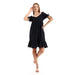 JAMILA Women Self Stitched Square Collar Tiered Tunic - Safqqa Egypt