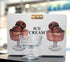 Ice Cream Dessert Bowl in Crystal Design, Retro Design, 280 ml, Set of 5 Glass