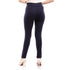 Esla Women’s Solid Navy Blue Leggings with Fly Zipper and Button Closure - Safqqa Egypt