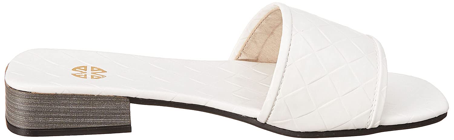 Club Aldo Quilted Square Toe Heeled Slides for Women