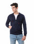 Andora Ribbed Trims Zip-up Jacket For Men,Soft and durable fabric for comfort and longevity.