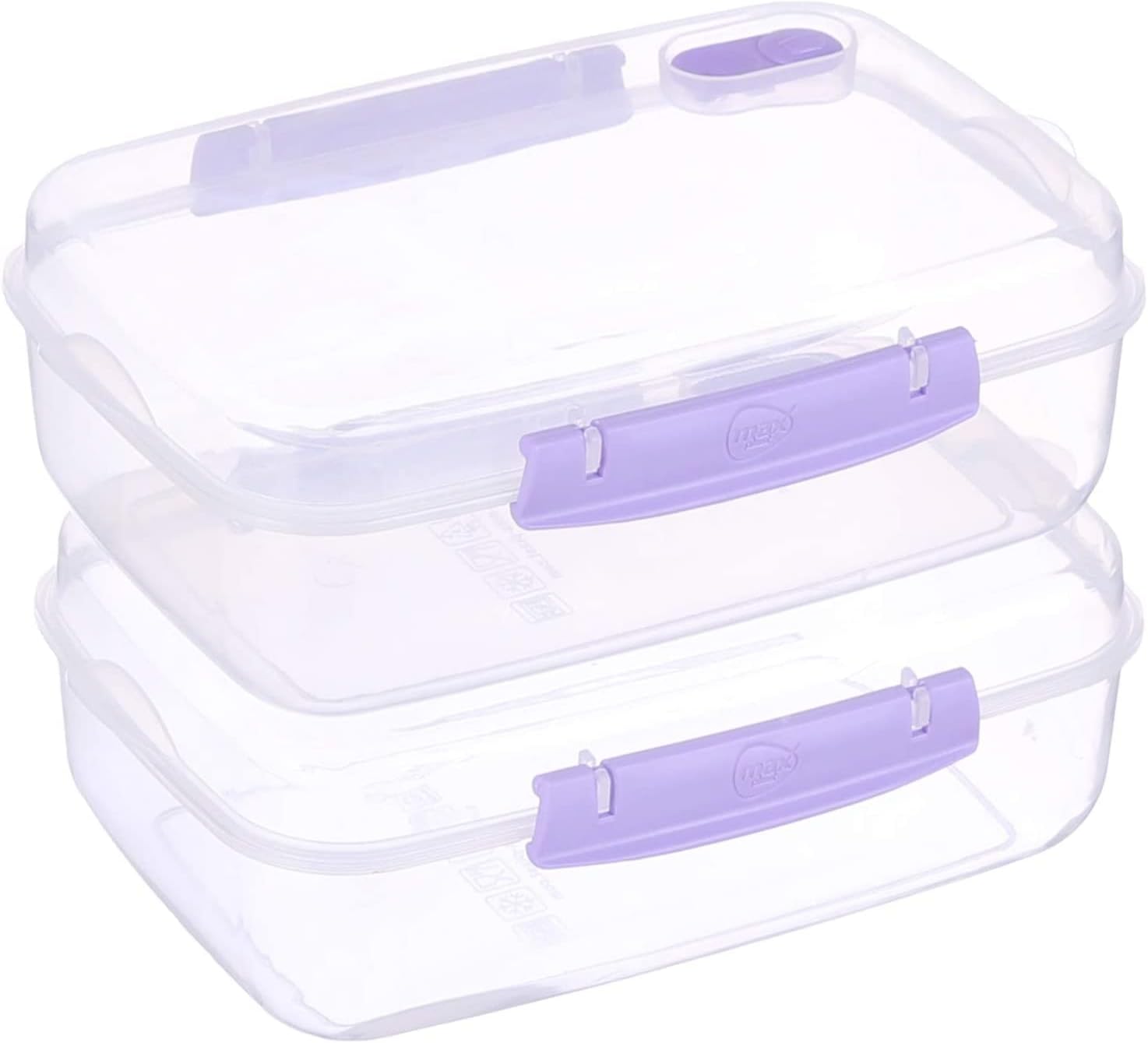 Max plast Plastic Food Container With Lid,  Multi Color
