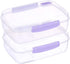 Max plast Plastic Food Container With Lid,  Multi Color