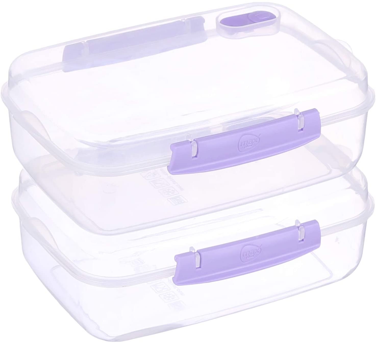 Max plast Plastic Food Container With Lid,  Multi Color – Safqqa Egypt