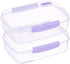 Max plast Plastic Food Container With Lid,  Multi Color
