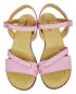 Summer Slingback Velcro Closure Flat Sandals for Girls