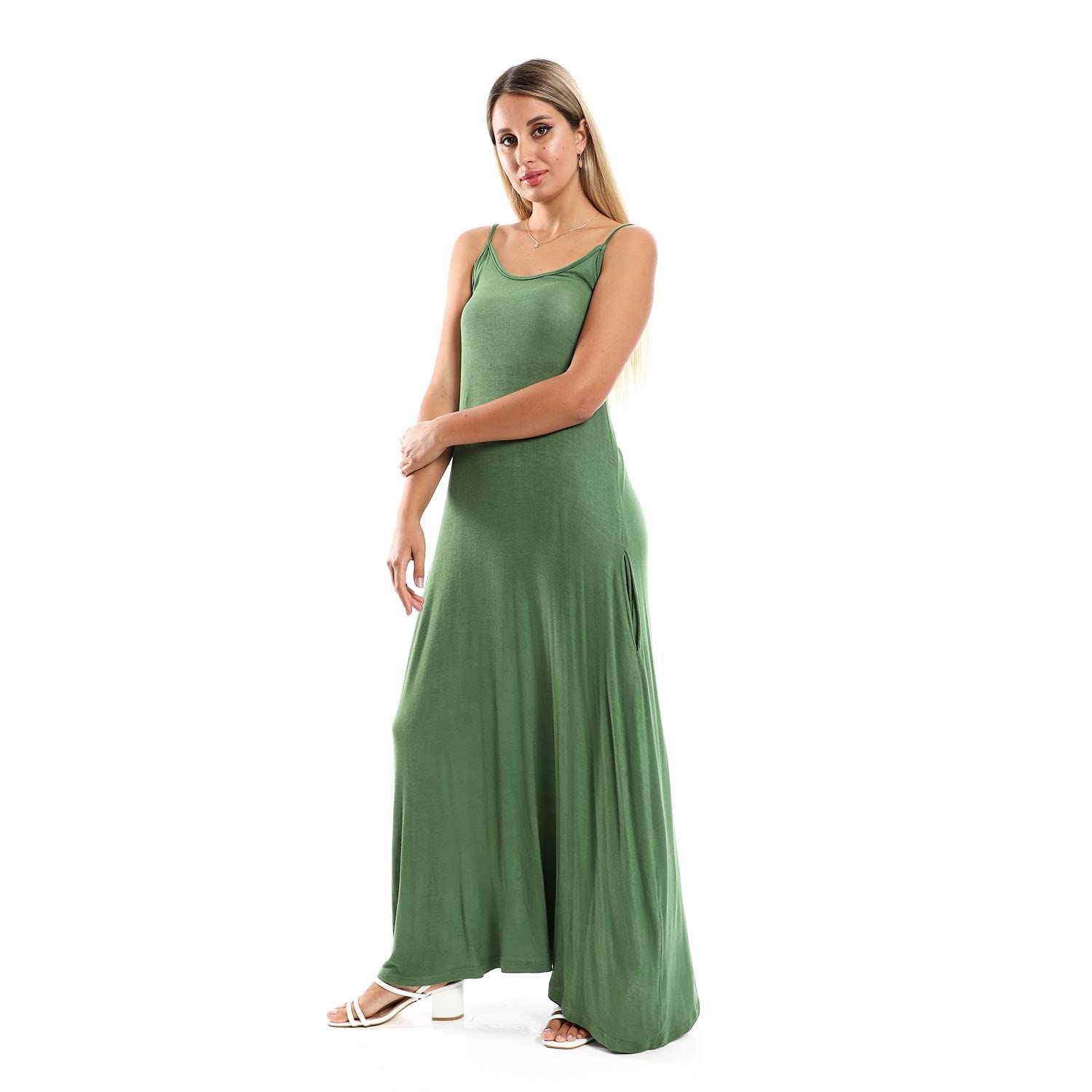 Jamila Women Spaghetti Sleeves Long Dress