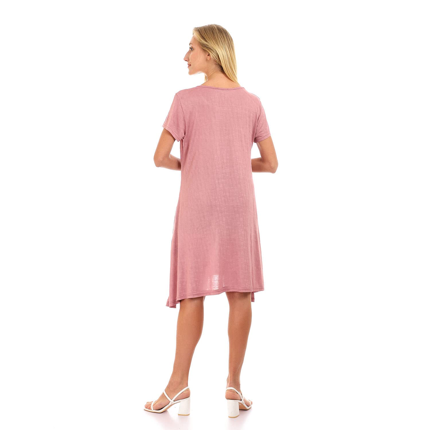 JAMILA Women Self Patterned Loose Short Dress DRESS