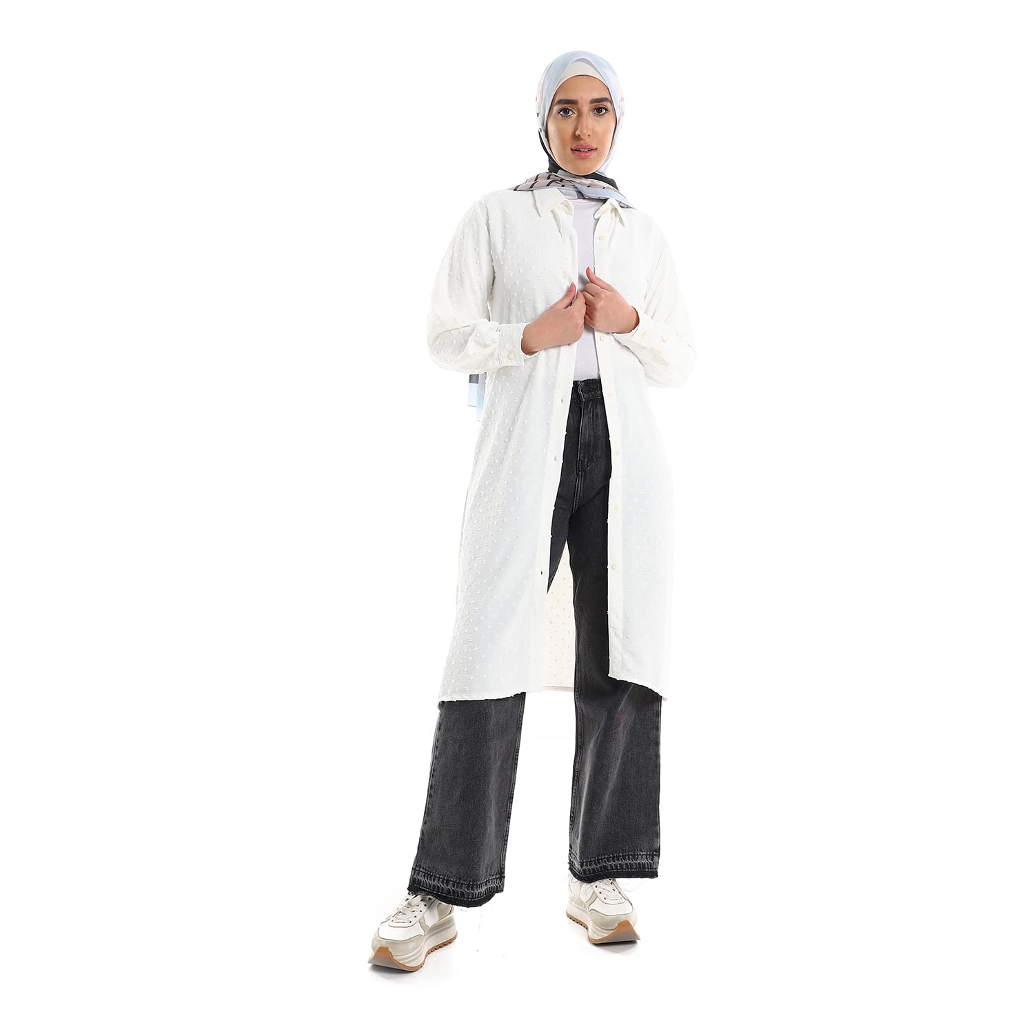 Jamila Women Self Stitches Tunic with Sided Slits