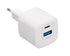 G-Power GP-C1 20W Dual USB Charger (USB-A and Usb-C) Qualcomm Quick Charge 3.0 Compatible with iPhone 14/14 Plus/14 Pro/14 Pro Max/13, Galaxy, Pixel 4/3, iPad/iPad - White