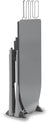 Bama Adjustable Ironing Board with Boiler Shelf Made in Italy
