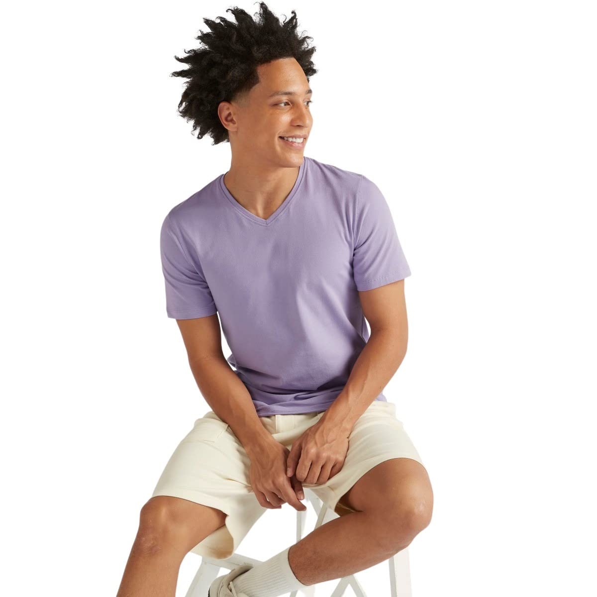 Splash Basic Tshirt For Men, Purple-size: XL