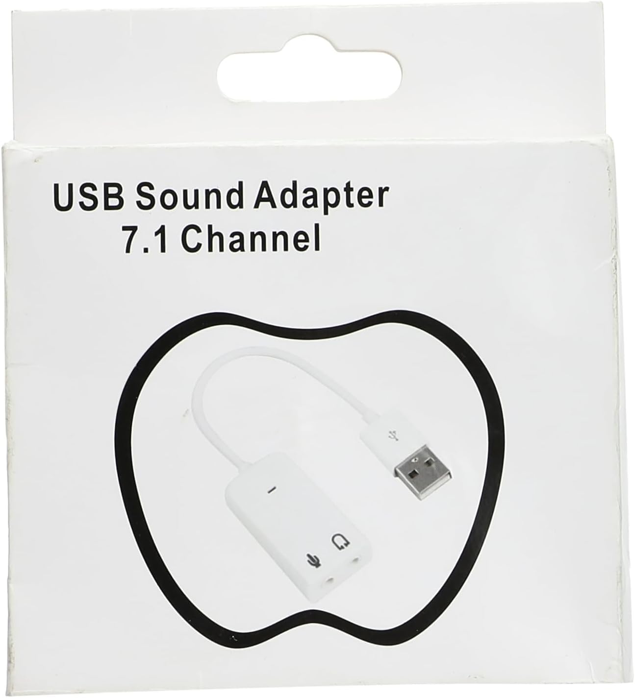 محول الصوت الخارجي Generic 7.1 Channel USB مع ميكروفون (أبيض) -محول الصوت الخارجي Generic 7.1 Channel USB مع ميكروفون (أبيض) 