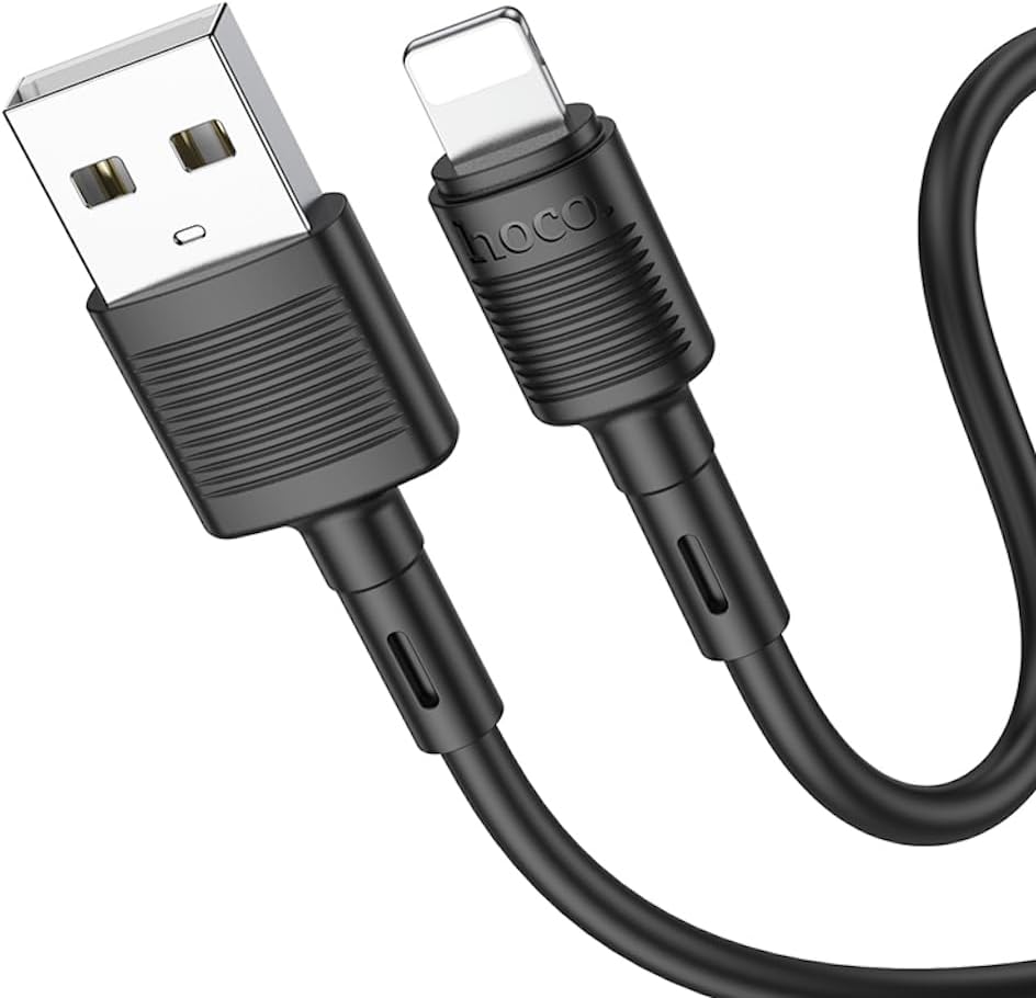 Hoco X83 - Victory Charging And Data Transmittion Cable (2.4A - 1M), USB-A To Lightning Plug, Compatible With Apple iPhone iPad Airpods