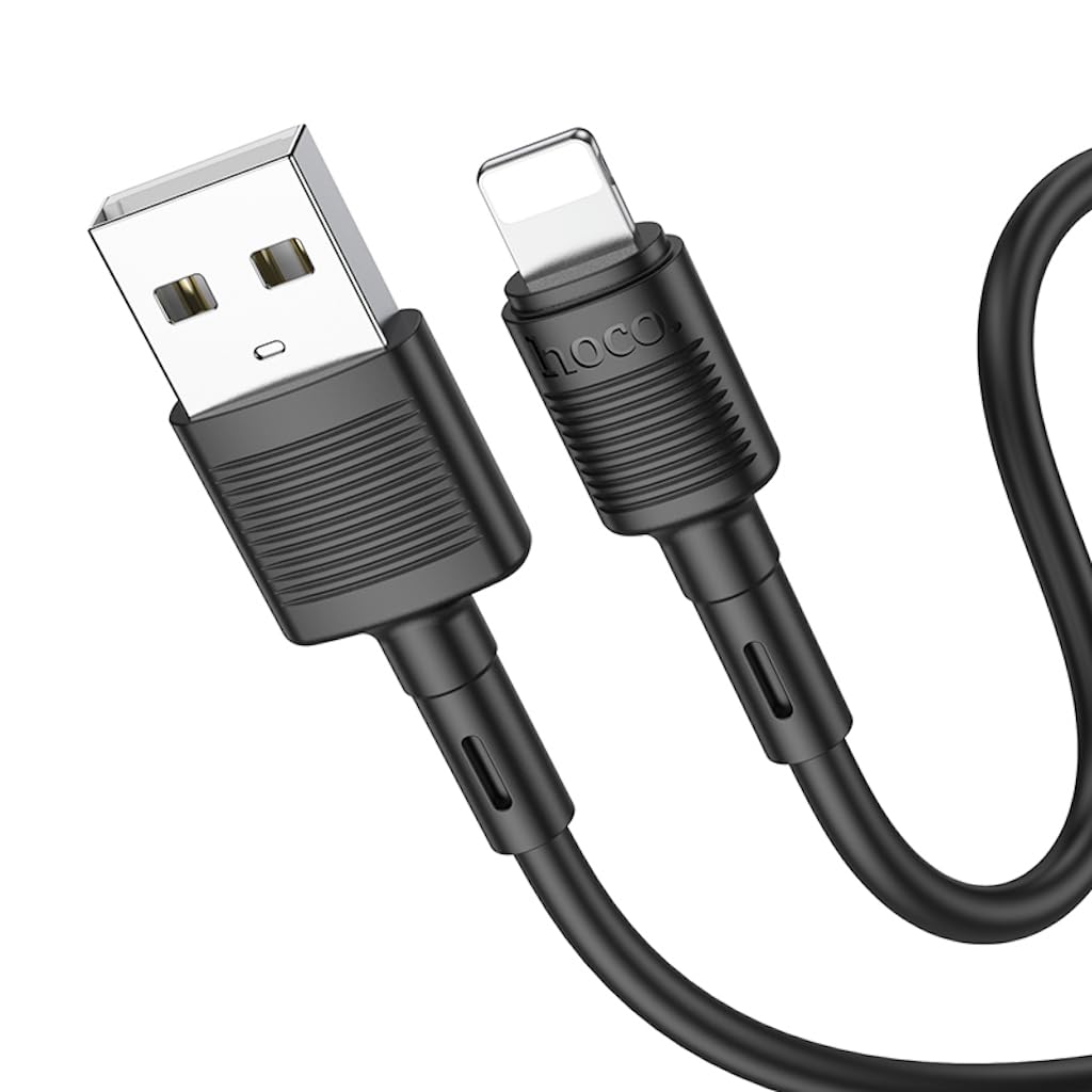 Hoco X83 - Victory Charging And Data Transmittion Cable (2.4A - 1M), USB-A To Lightning Plug, Compatible With Apple iPhone iPad Airpods – Safqqa Egypt